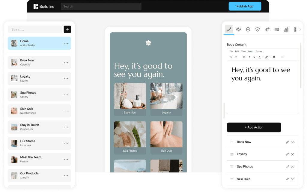 buildfire-mobile-app-builder-interface